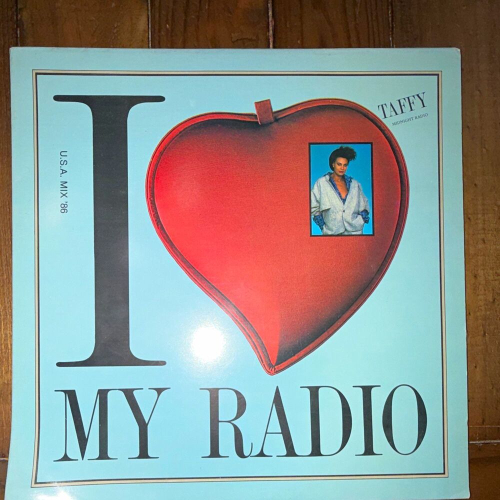 Taffy I Love My Radio U.S.A. Mix 1986 12" 45RPM Black Vinyl EMDS 6561-0